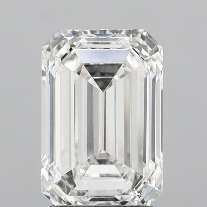 3.00 Carat Emerald Shaped, Excellent Cut, E Color, VVS2 Clarity, IGI Certified Lab Grown Diamond