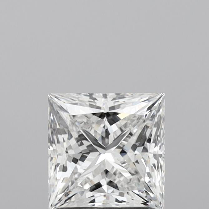 1.39 Carat Princess Shaped, Ideal Cut, E Color, VS1 Clarity, IGI Certified Lab Grown Diamond