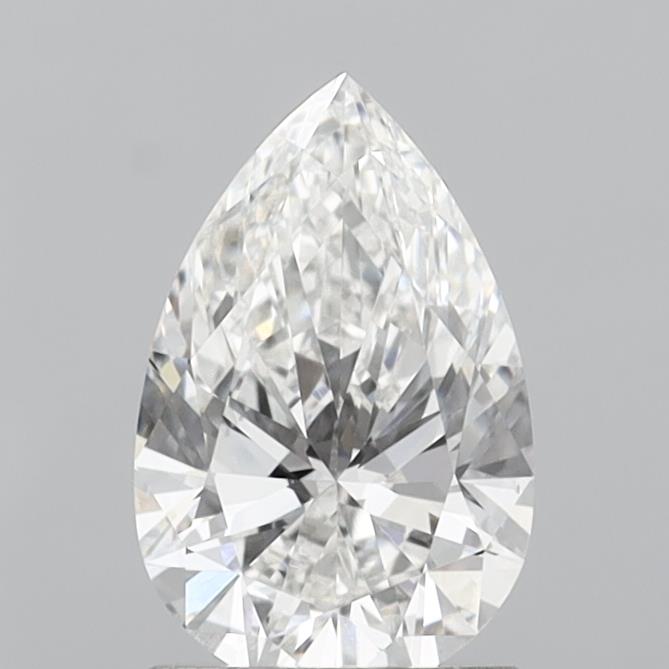 1.54 Carat Pear Shaped, Ideal Cut, F Color, VVS2 Clarity, IGI Certified Lab Grown Diamond