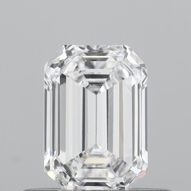 0.56 Carat Emerald Shaped, Very Good Cut, D Color, VVS1 Clarity, IGI Certified Lab Grown Diamond