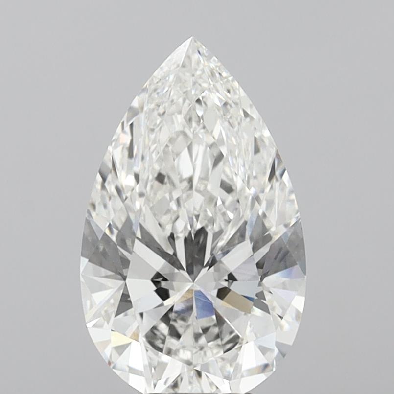 5.06 Carat Pear Shaped, Ideal Cut, G Color, VVS2 Clarity, IGI Certified Lab Grown Diamond