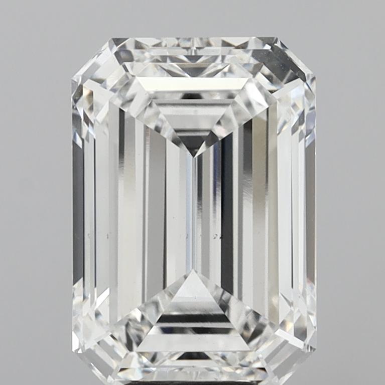 8.04 Carat Emerald Shaped, Excellent Cut, E Color, VS2 Clarity, IGI Certified Lab Grown Diamond