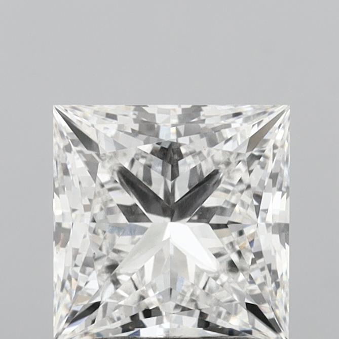 2.82 Carat Princess Shaped, Ideal Cut, F Color, VS1 Clarity, IGI Certified Lab Grown Diamond