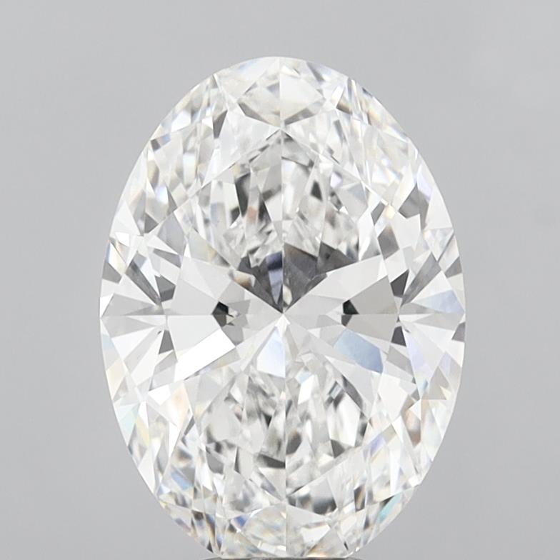 6.11 Carat Oval Shaped, Ideal Cut, E Color, VVS2 Clarity, IGI Certified Lab Grown Diamond