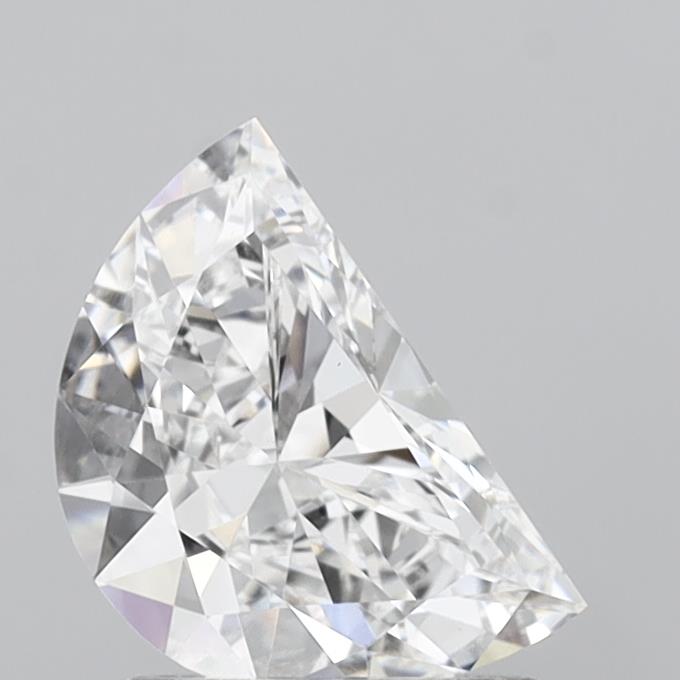 1.09 Carat Half Moon Shaped, Very Good Cut, D Color, VS1 Clarity, IGI Certified Lab Grown Diamond