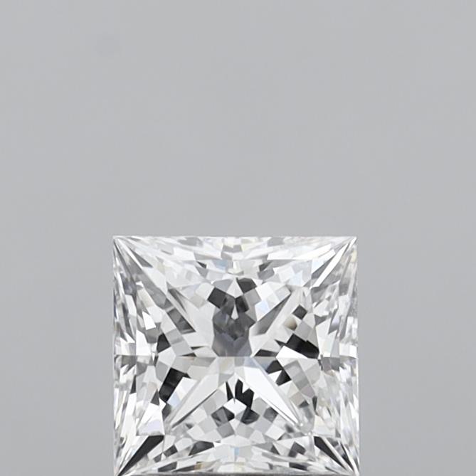 1.04 Carat Princess Shaped, Ideal Cut, E Color, VS2 Clarity, IGI Certified Lab Grown Diamond