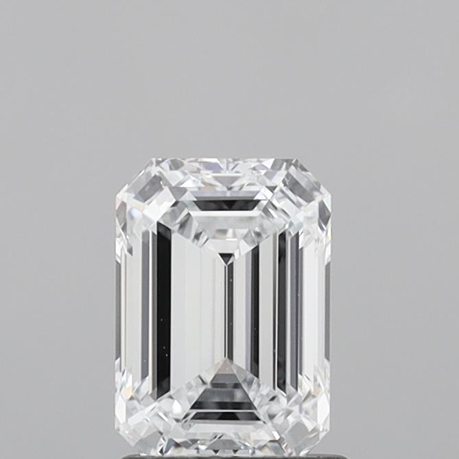 1.23 Carat Emerald Shaped, Ideal Cut, E Color, VVS1 Clarity, IGI Certified Lab Grown Diamond