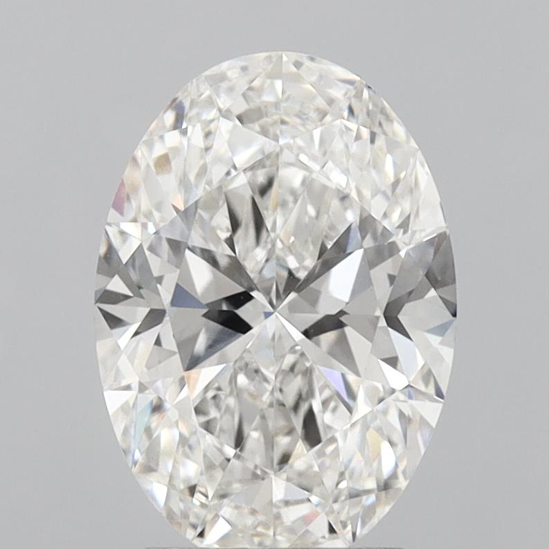 3.06 Carat Oval Shaped, Ideal Cut, F Color, VVS2 Clarity, IGI Certified Lab Grown Diamond