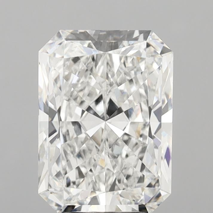 6.06 Carat Radiant Shaped, Ideal Cut, E Color, VVS2 Clarity, IGI Certified Lab Grown Diamond