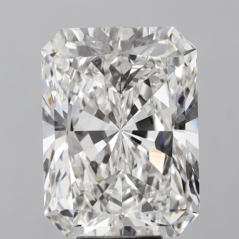 10.09 Carat Radiant Shaped, Excellent Cut, F Color, VVS2 Clarity, IGI Certified Lab Grown Diamond