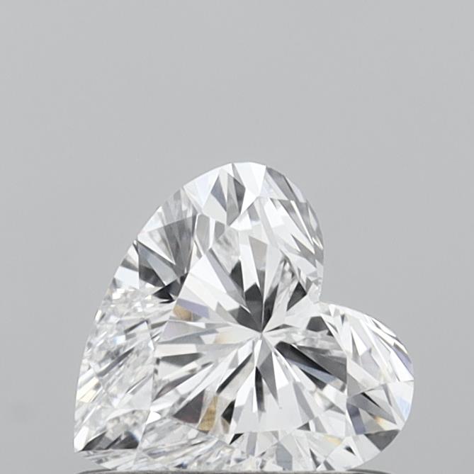 0.56 Carat Heart Shaped, Very Good Cut, D Color, VVS2 Clarity, IGI Certified Lab Grown Diamond