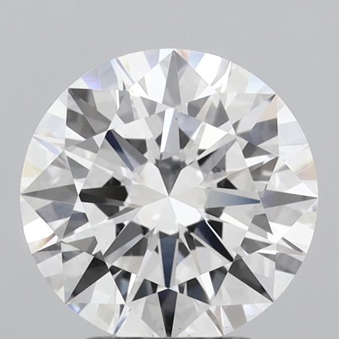 2.84 Carat Round Shaped, Excellent Cut, D Color, VS1 Clarity, IGI Certified Lab Grown Diamond