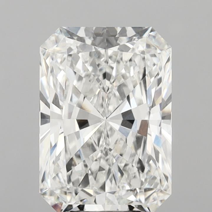 6.03 Carat Radiant Shaped, Ideal Cut, E Color, VVS2 Clarity, IGI Certified Lab Grown Diamond