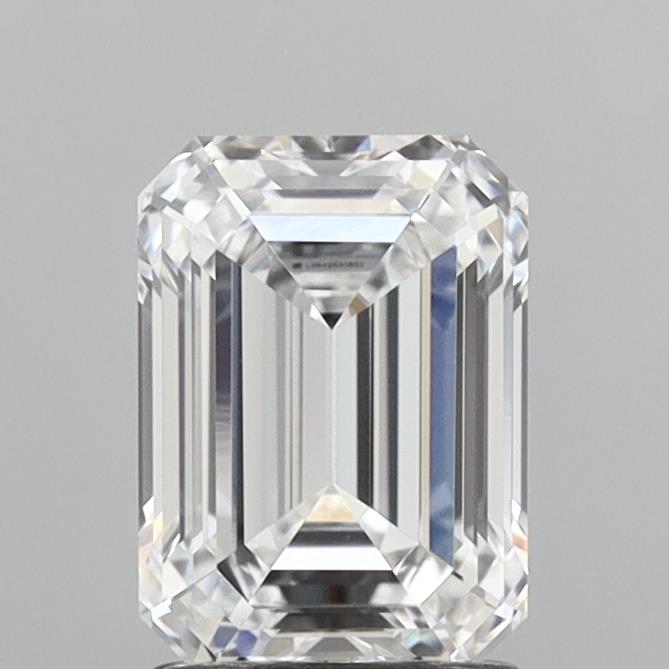 2.08 Carat Emerald Shaped, Ideal Cut, D Color, VVS2 Clarity, IGI Certified Lab Grown Diamond