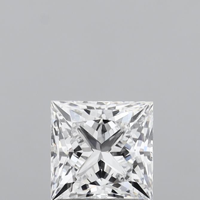 1.04 Carat Princess Shaped, Ideal Cut, D Color, VVS2 Clarity, IGI Certified Lab Grown Diamond