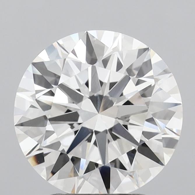 2.84 Carat Round Shaped, Ideal Cut, F Color, VVS2 Clarity, IGI Certified Lab Grown Diamond