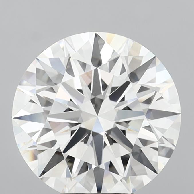 5.05 Carat Round Shaped, Ideal Cut, F Color, VVS2 Clarity, IGI Certified Lab Grown Diamond