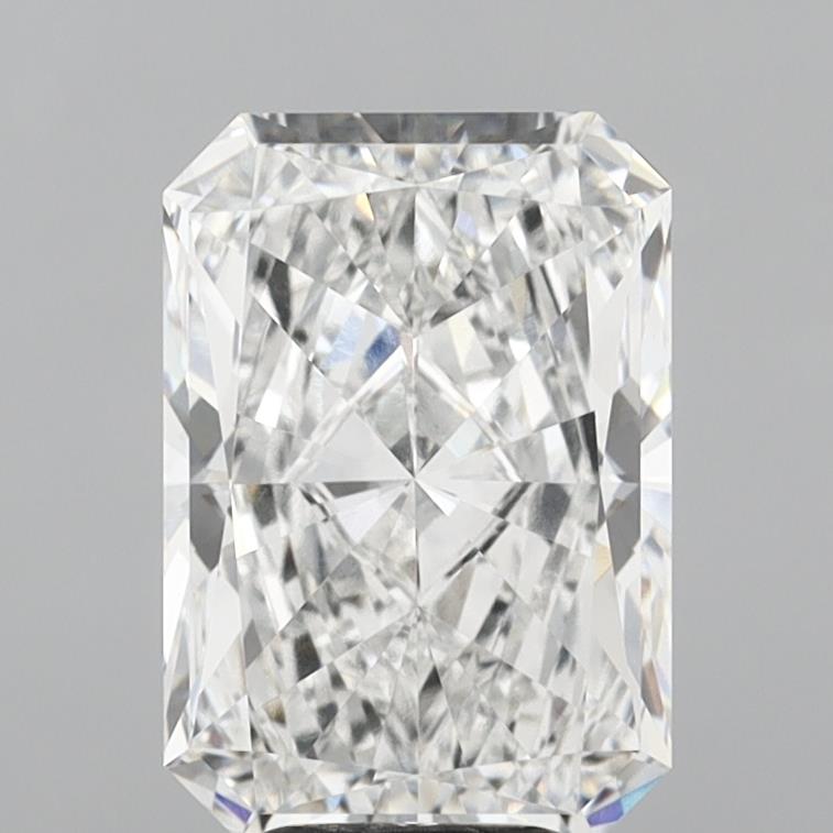 6.02 Carat Radiant Shaped, Excellent Cut, E Color, VVS2 Clarity, IGI Certified Lab Grown Diamond