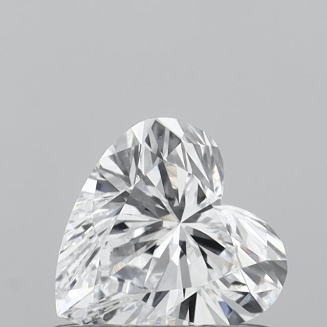 0.52 Carat Heart Shaped, Very Good Cut, D Color, VVS1 Clarity, IGI Certified Lab Grown Diamond