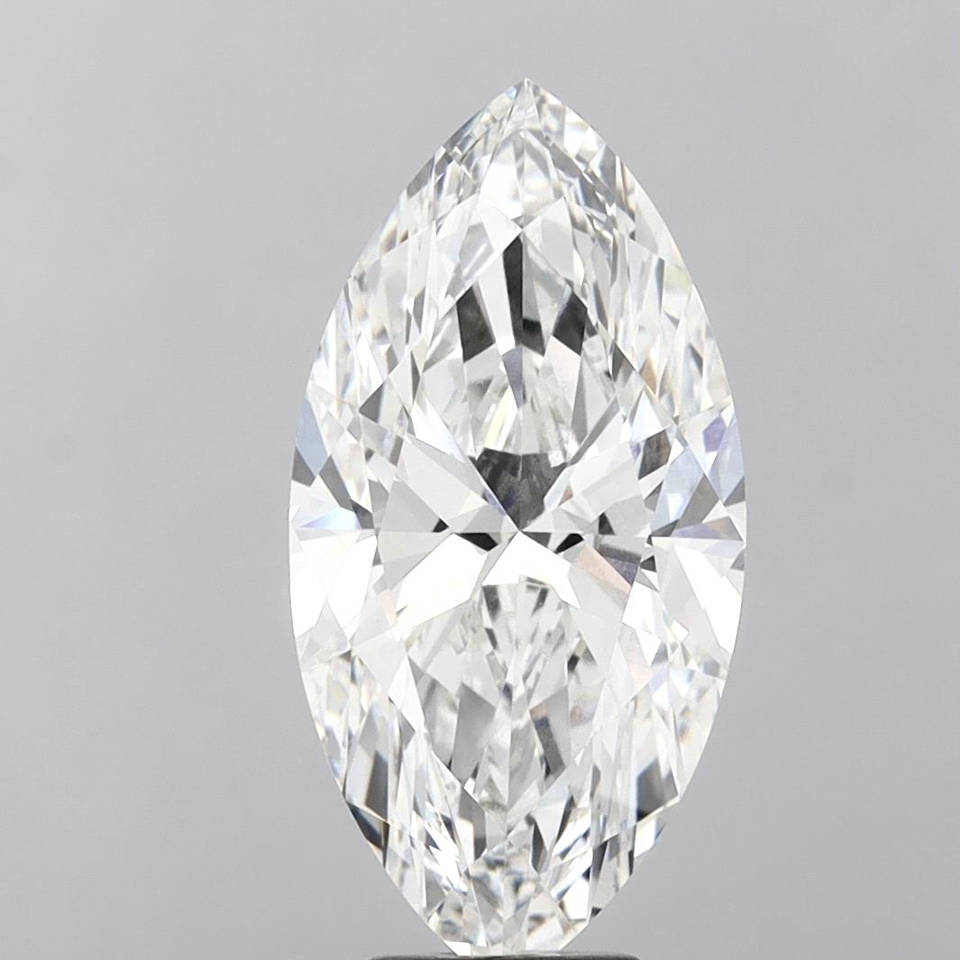 8.02 Carat Marquise Shaped, Ideal Cut, E Color, VVS2 Clarity, IGI Certified Lab Grown Diamond
