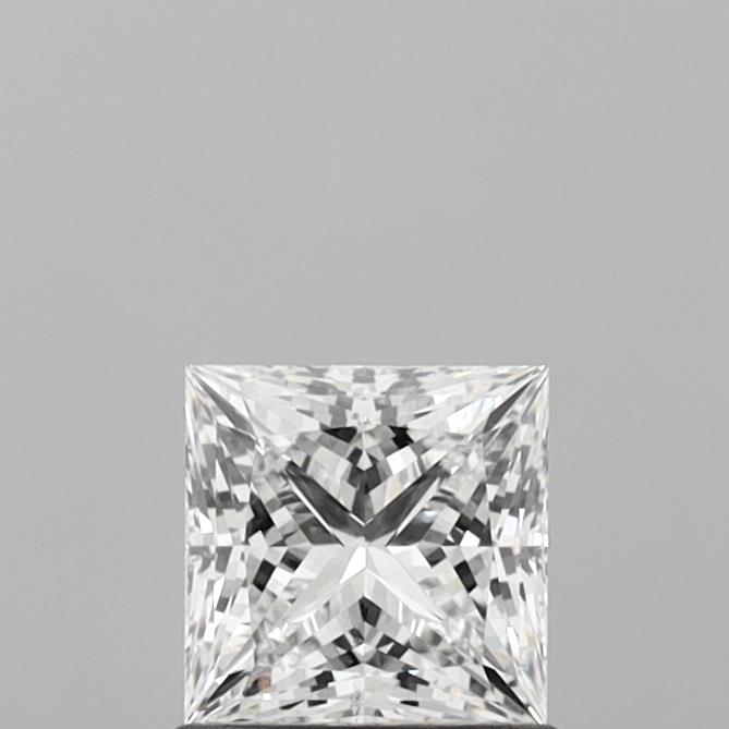 0.96 Carat Princess Shaped, Ideal Cut, E Color, VS2 Clarity, IGI Certified Lab Grown Diamond