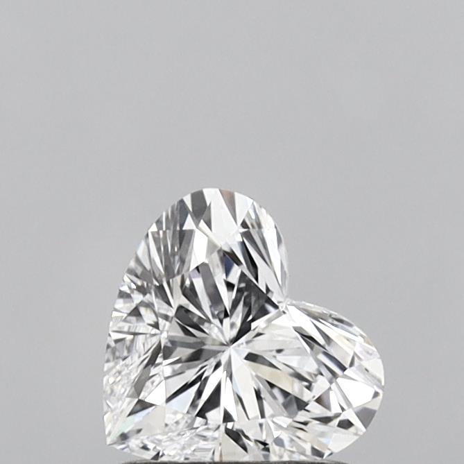 0.93 Carat Heart Shaped, Ideal Cut, D Color, VVS1 Clarity, IGI Certified Lab Grown Diamond