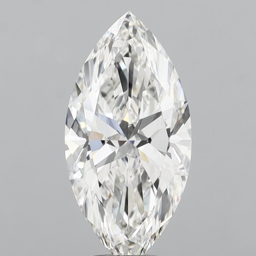 4.09 Carat Marquise Shaped, Ideal Cut, F Color, VVS2 Clarity, IGI Certified Lab Grown Diamond
