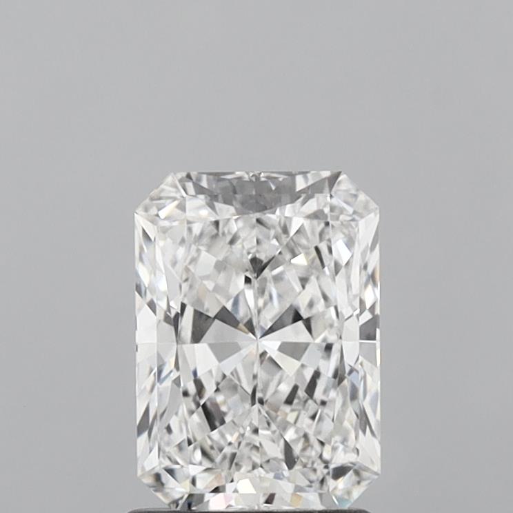 1.54 Carat Radiant Shaped, Ideal Cut, E Color, VVS2 Clarity, IGI Certified Lab Grown Diamond