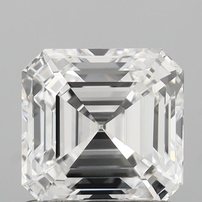 1.40 Carat Asscher Shaped, Ideal Cut, E Color, VVS2 Clarity, IGI Certified Lab Grown Diamond