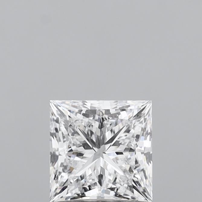 1.05 Carat Princess Shaped, Ideal Cut, D Color, VVS1 Clarity, IGI Certified Lab Grown Diamond