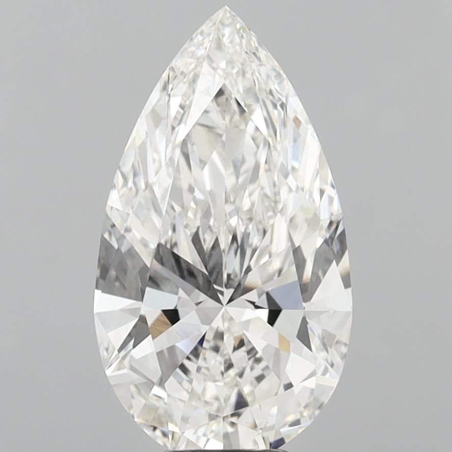 7.04 Carat Pear Shaped, Ideal Cut, G Color, VVS2 Clarity, IGI Certified Lab Grown Diamond