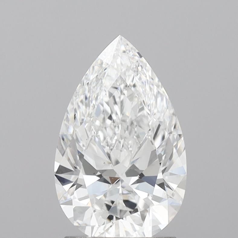 1.91 Carat Pear Shaped, Ideal Cut, D Color, VVS1 Clarity, IGI Certified Lab Grown Diamond