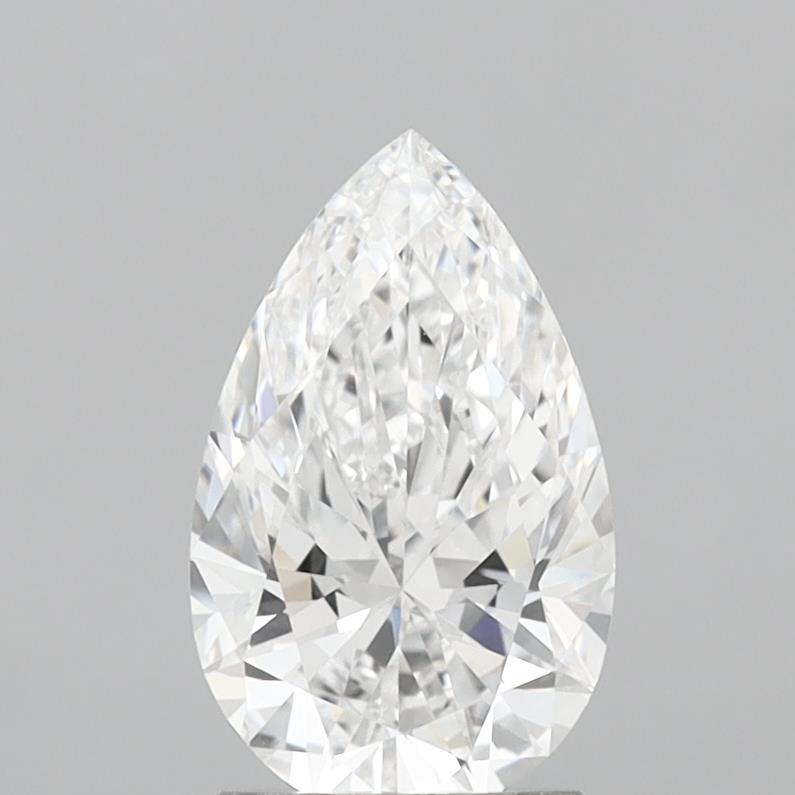 1.94 Carat Pear Shaped, Ideal Cut, D Color, VVS2 Clarity, IGI Certified Lab Grown Diamond