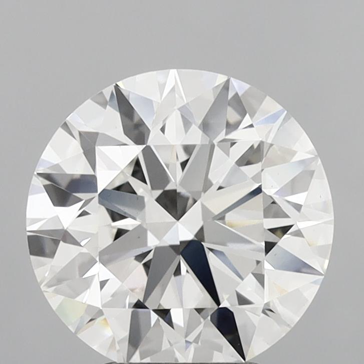 3.80 Carat Round Shaped, Ideal Cut, F Color, VVS1 Clarity, IGI Certified Lab Grown Diamond