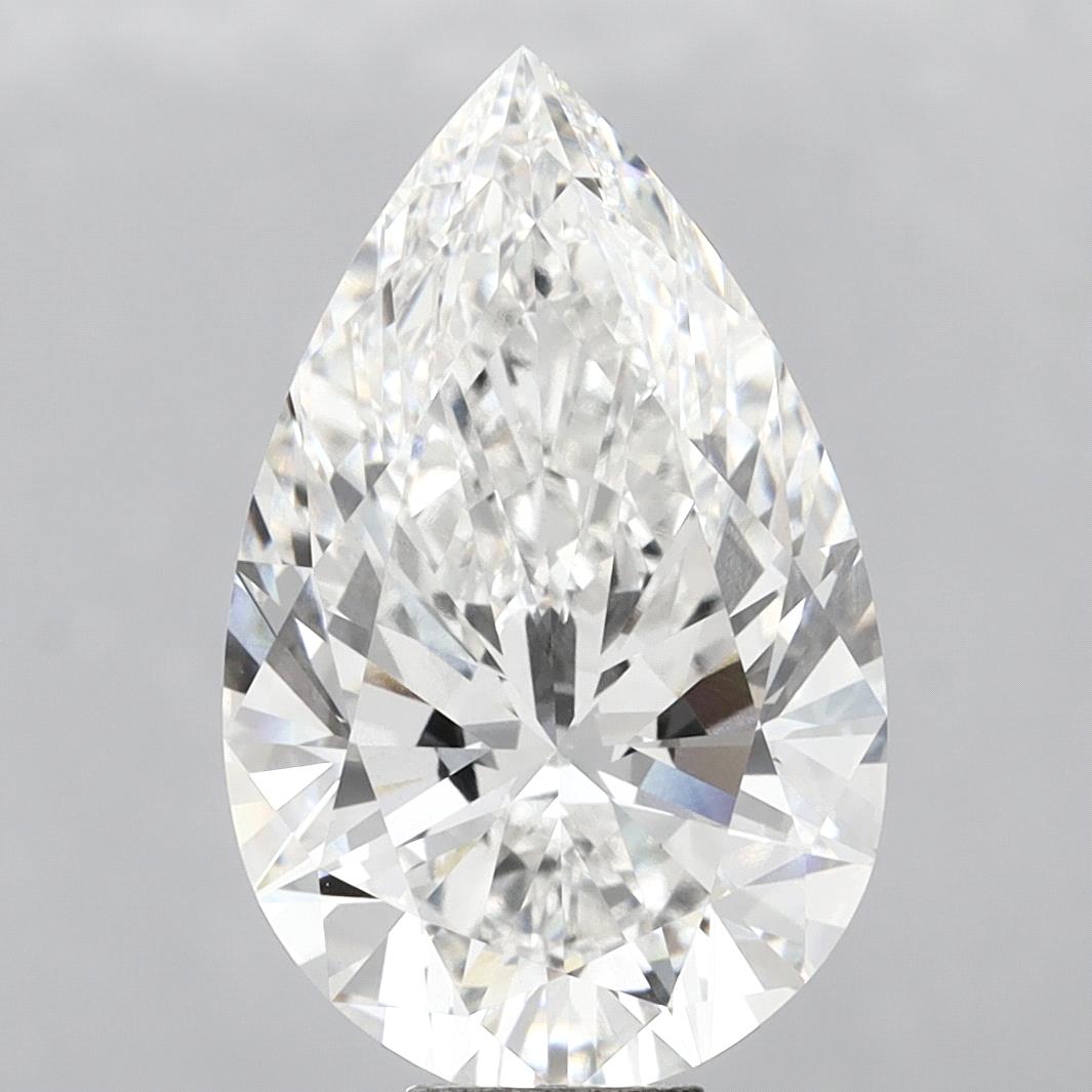 13.06 Carat Pear Shaped, Ideal Cut, F Color, VVS2 Clarity, IGI Certified Lab Grown Diamond