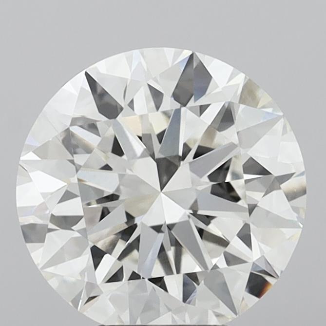 5.01 Carat Round Shaped, Excellent Cut, G Color, VVS2 Clarity, IGI Certified Lab Grown Diamond
