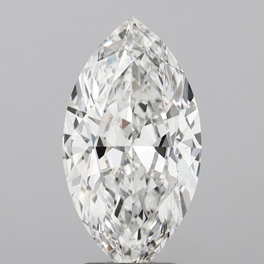 8.02 Carat Marquise Shaped, Ideal Cut, E Color, VVS2 Clarity, IGI Certified Lab Grown Diamond