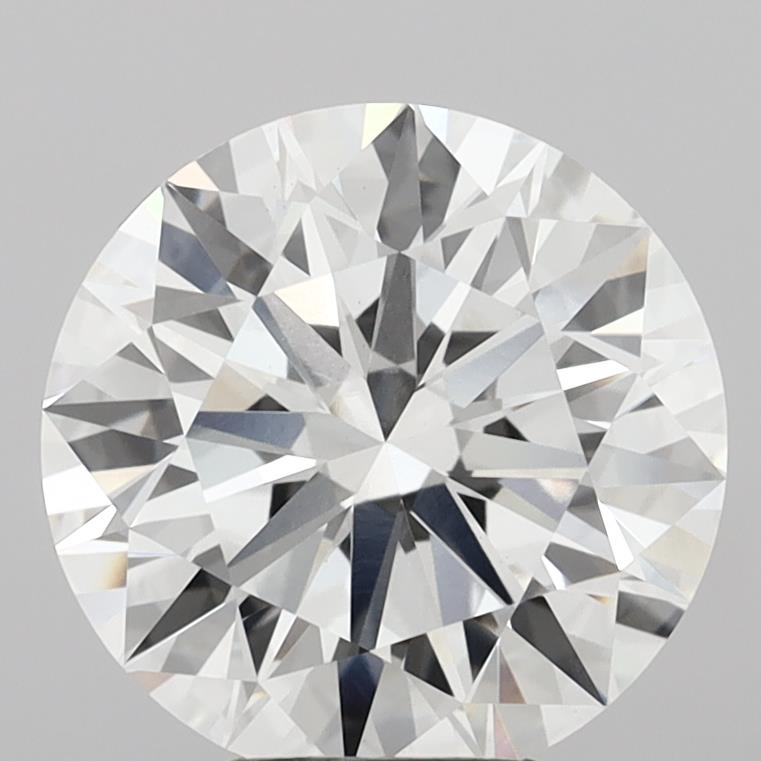 5.09 Carat Round Shaped, Ideal Cut, F Color, VVS2 Clarity, IGI Certified Lab Grown Diamond
