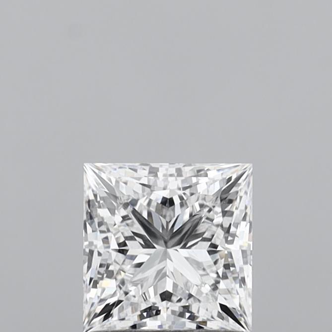 1.06 Carat Princess Shaped, Ideal Cut, D Color, VVS1 Clarity, IGI Certified Lab Grown Diamond