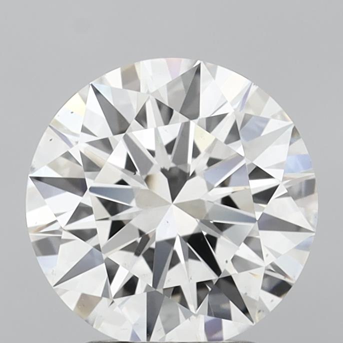 2.56 Carat Round Shaped, Excellent Cut, E Color, VS2 Clarity, IGI Certified Lab Grown Diamond