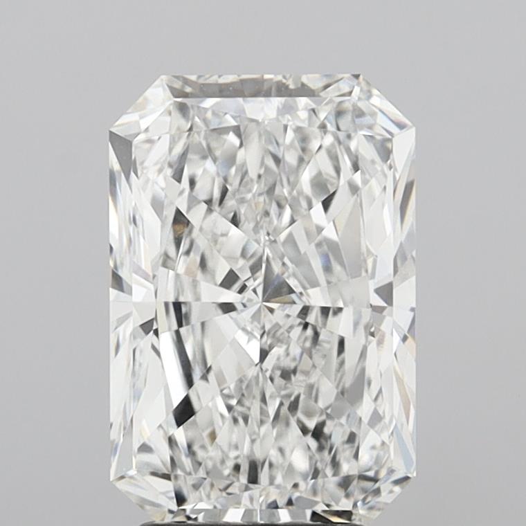 4.02 Carat Radiant Shaped, Excellent Cut, D Color, VVS2 Clarity, IGI Certified Lab Grown Diamond
