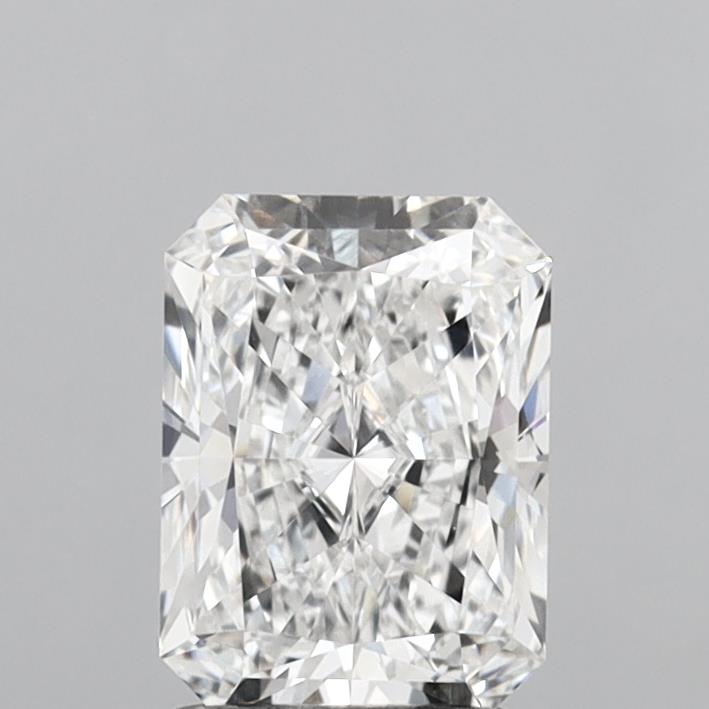 1.72 Carat Radiant Shaped, Ideal Cut, E Color, VVS1 Clarity, IGI Certified Lab Grown Diamond