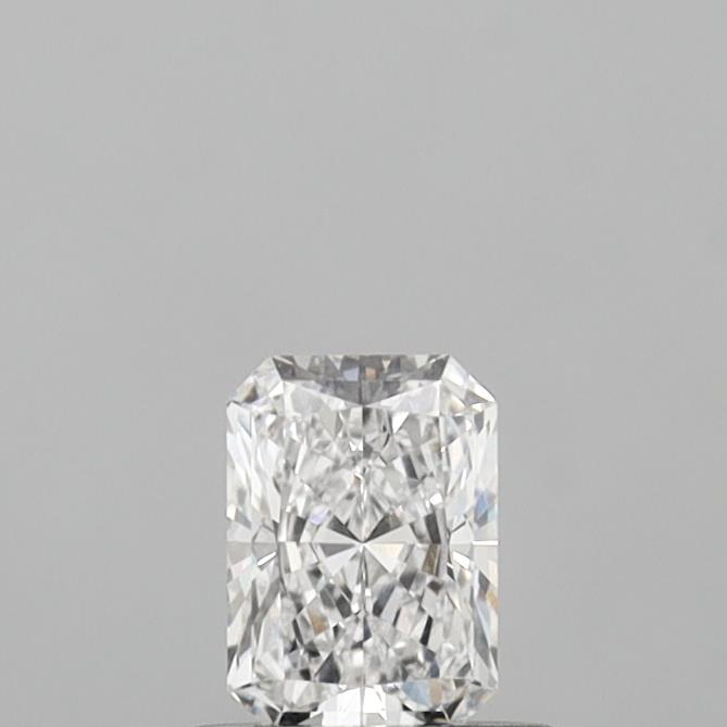 0.55 Carat Radiant Shaped, Ideal Cut, D Color, VVS2 Clarity, IGI Certified Lab Grown Diamond
