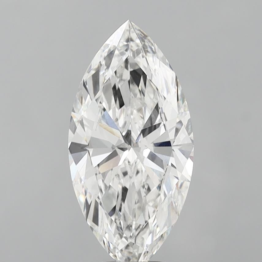 4.02 Carat Marquise Shaped, Excellent Cut, F Color, VS1 Clarity, IGI Certified Lab Grown Diamond