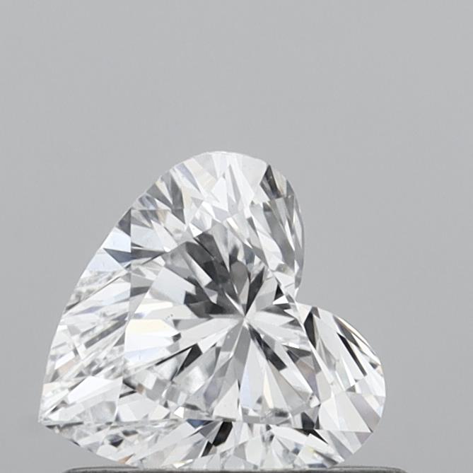 0.56 Carat Heart Shaped, Very Good Cut, D Color, VVS2 Clarity, IGI Certified Lab Grown Diamond