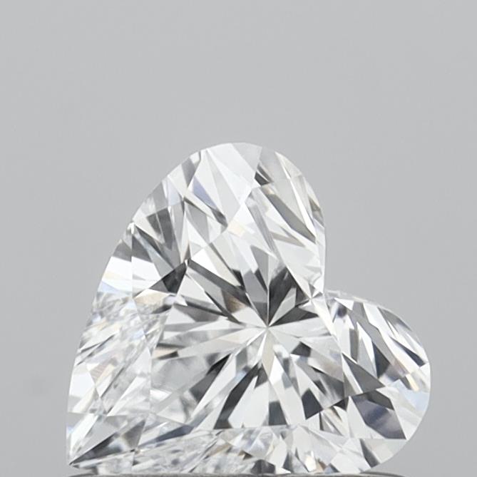0.56 Carat Heart Shaped, Very Good Cut, D Color, VVS2 Clarity, IGI Certified Lab Grown Diamond