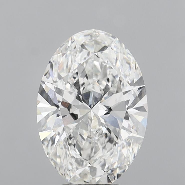 4.09 Carat Oval Shaped, Ideal Cut, F Color, VVS2 Clarity, IGI Certified Lab Grown Diamond