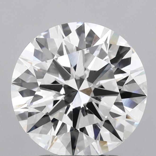 2.71 Carat Round Shaped, Excellent Cut, F Color, VVS2 Clarity, IGI Certified Lab Grown Diamond