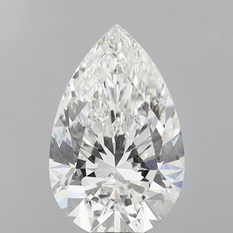 5.10 Carat Pear Shaped, Ideal Cut, F Color, VVS1 Clarity, IGI Certified Lab Grown Diamond