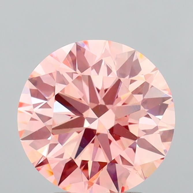 2.58 Carat Round Shaped, Ideal Cut, VS1 Clarity, IGI Certified Lab Grown Diamond